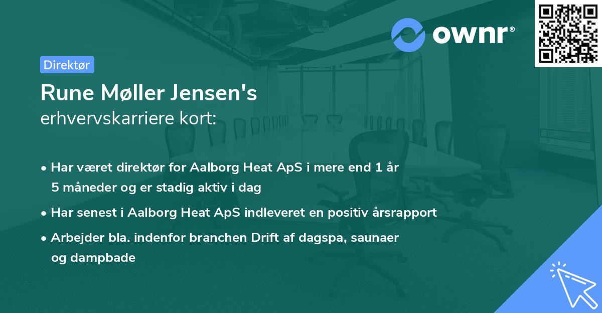 Rune Møller Jensen's erhvervskarriere kort