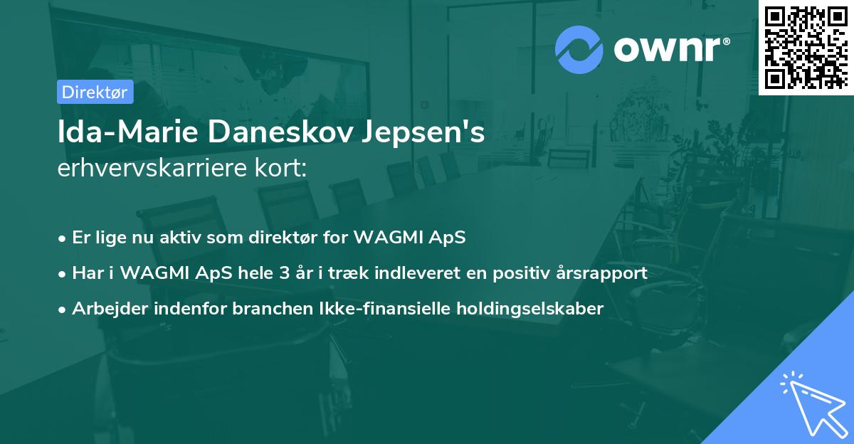 Ida-Marie Daneskov Jepsen's erhvervskarriere kort
