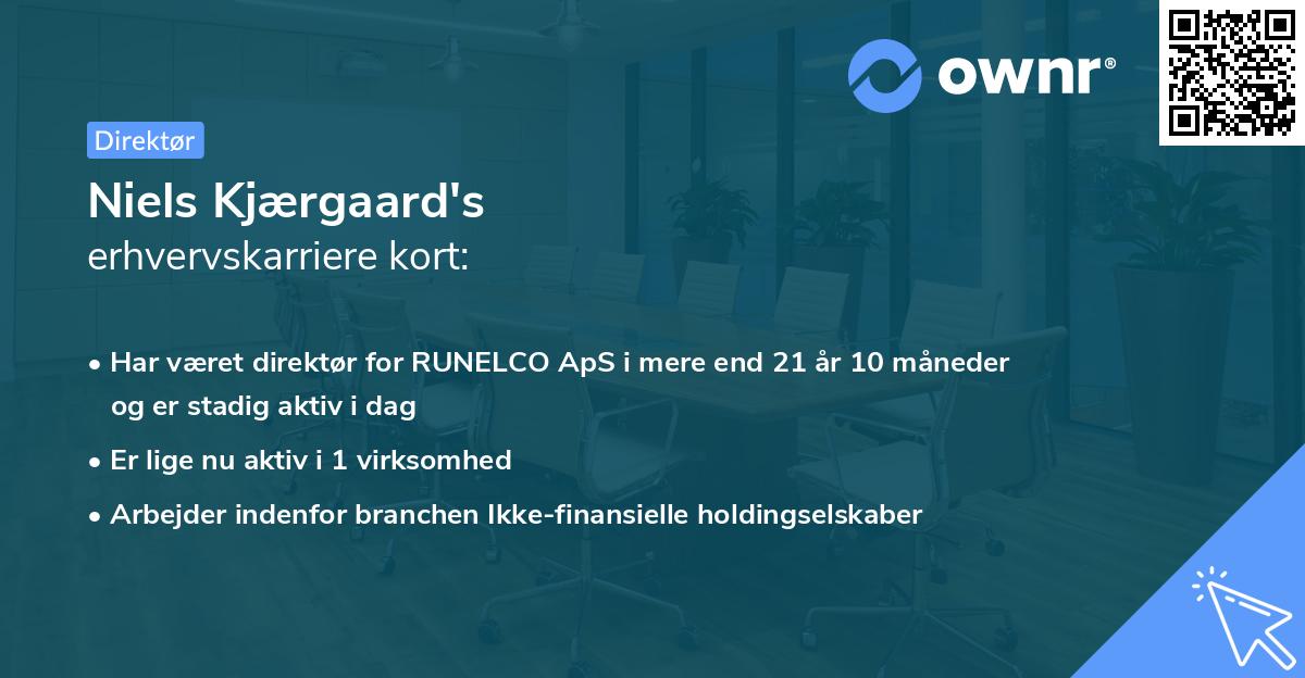 Niels Kjærgaard's erhvervskarriere kort