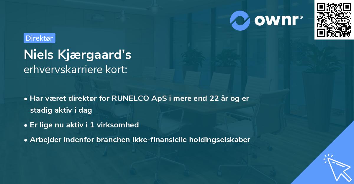 Niels Kjærgaard's erhvervskarriere kort