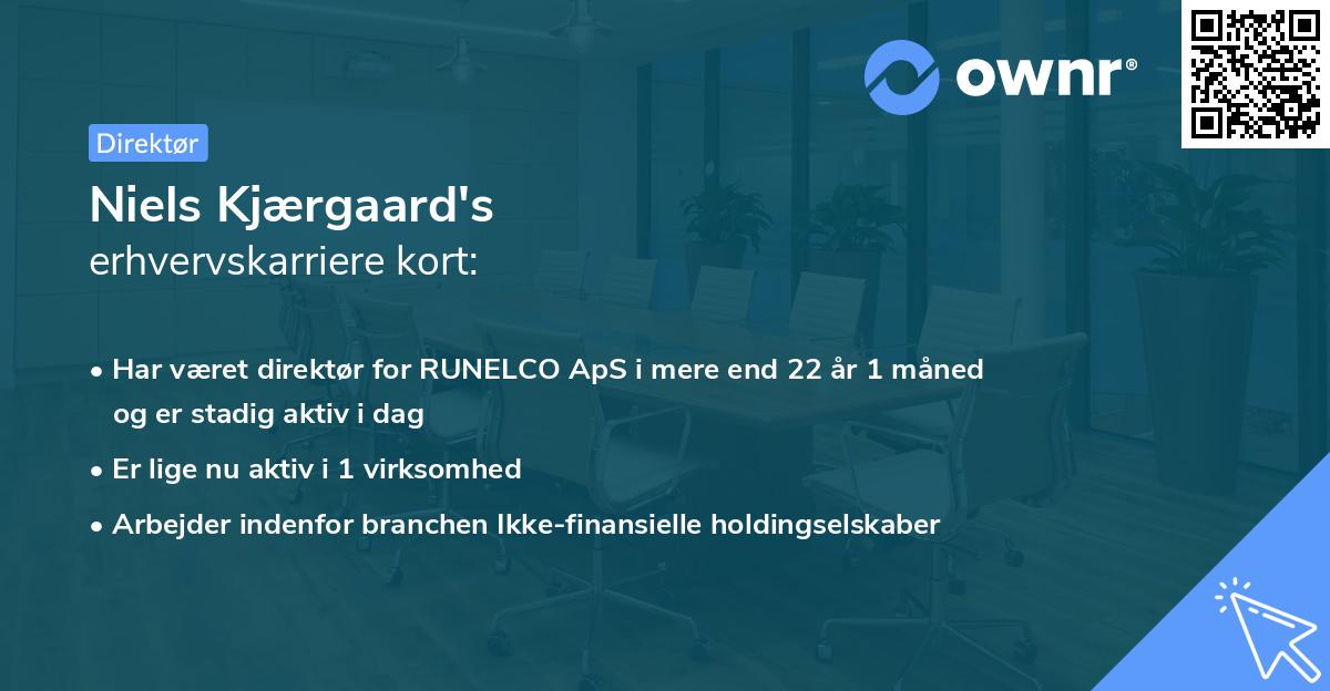 Niels Kjærgaard's erhvervskarriere kort