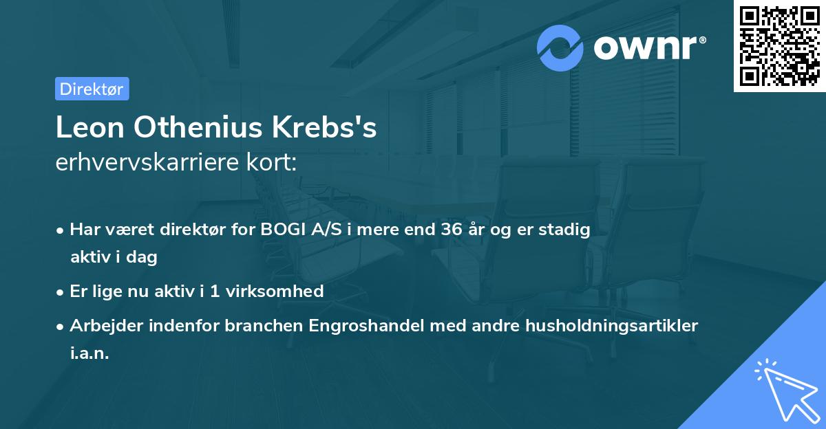 Leon Othenius Krebs's erhvervskarriere kort