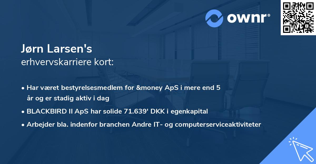Jørn Larsen's erhvervskarriere kort