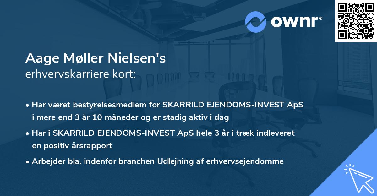 Aage Møller Nielsen's erhvervskarriere kort