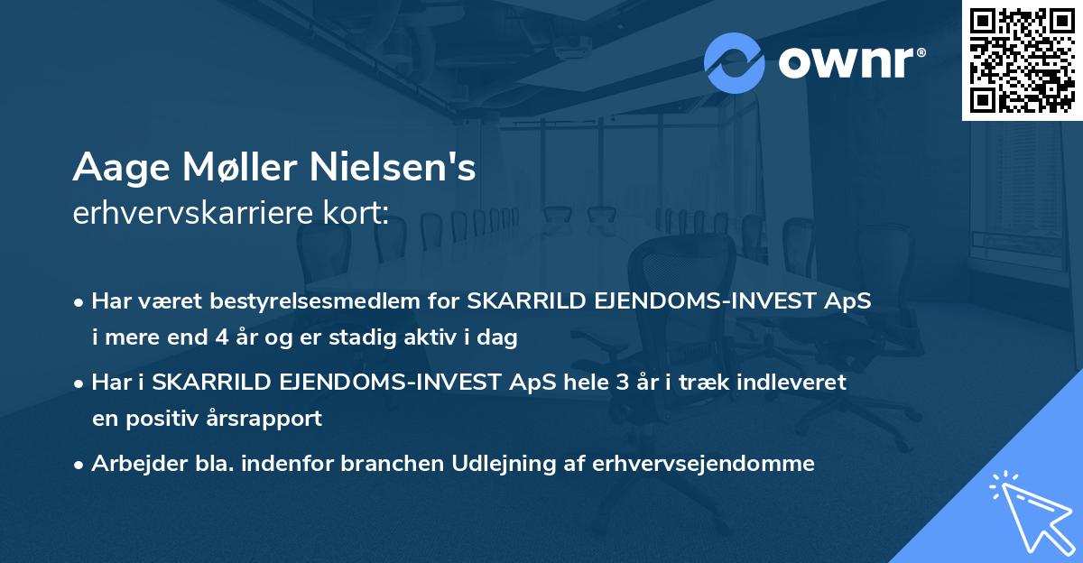 Aage Møller Nielsen's erhvervskarriere kort