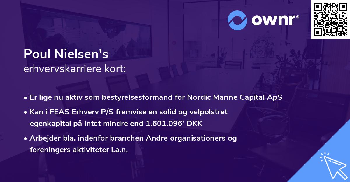 Poul Nielsen's erhvervskarriere kort