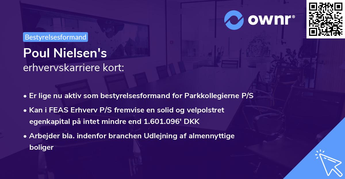 Poul Nielsen's erhvervskarriere kort