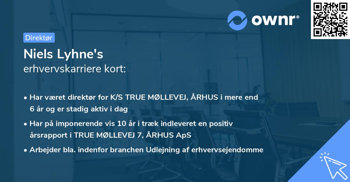 Niels Lyhne's erhvervskarriere kort