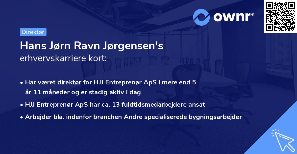 Hans Jørn Ravn Jørgensen's erhvervskarriere kort