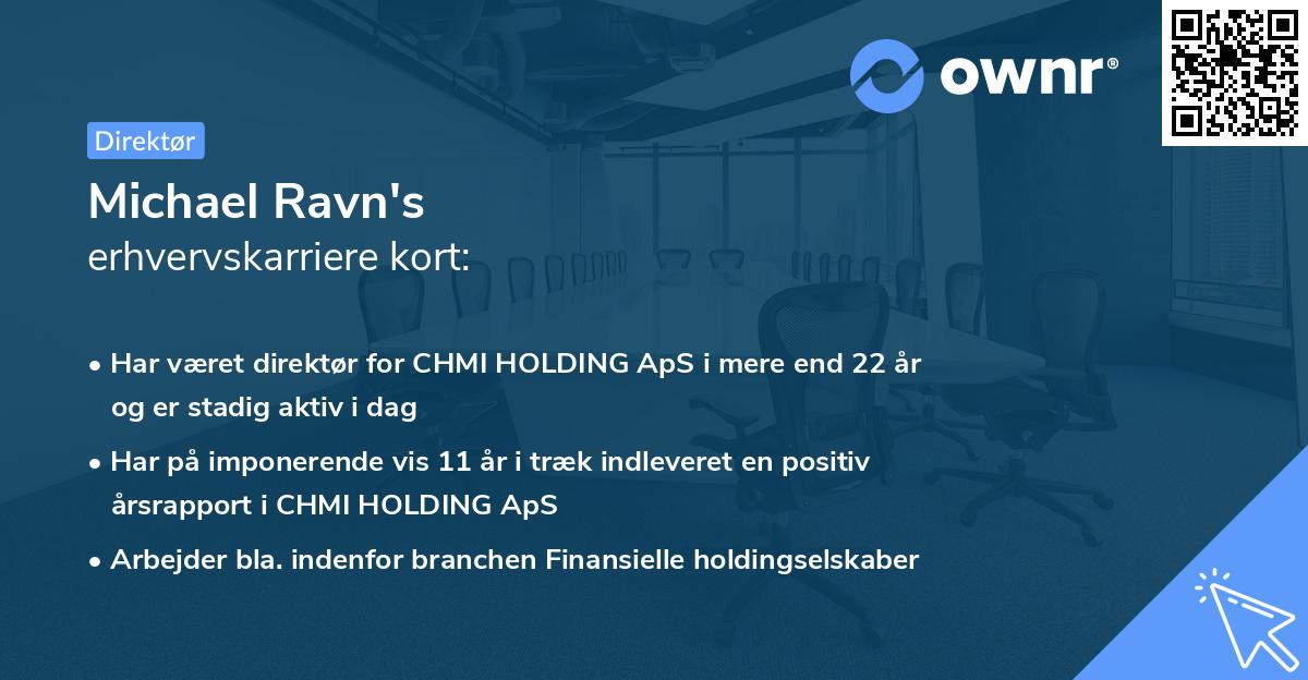 Michael Ravn's erhvervskarriere kort