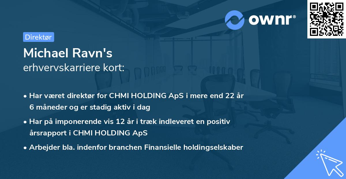 Michael Ravn's erhvervskarriere kort