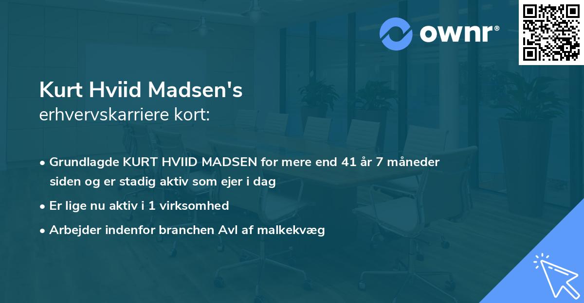 Kurt Hviid Madsen's erhvervskarriere kort