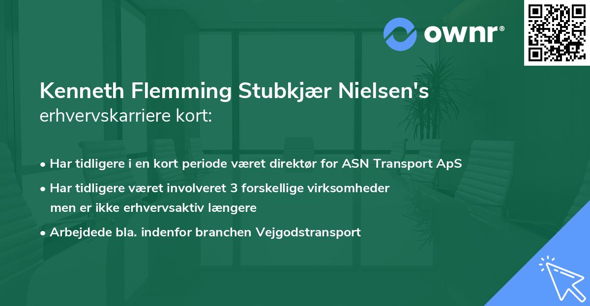 Kenneth Flemming Stubkjær Nielsen's erhvervskarriere kort