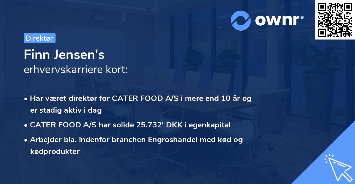 Finn Jensen's erhvervskarriere kort