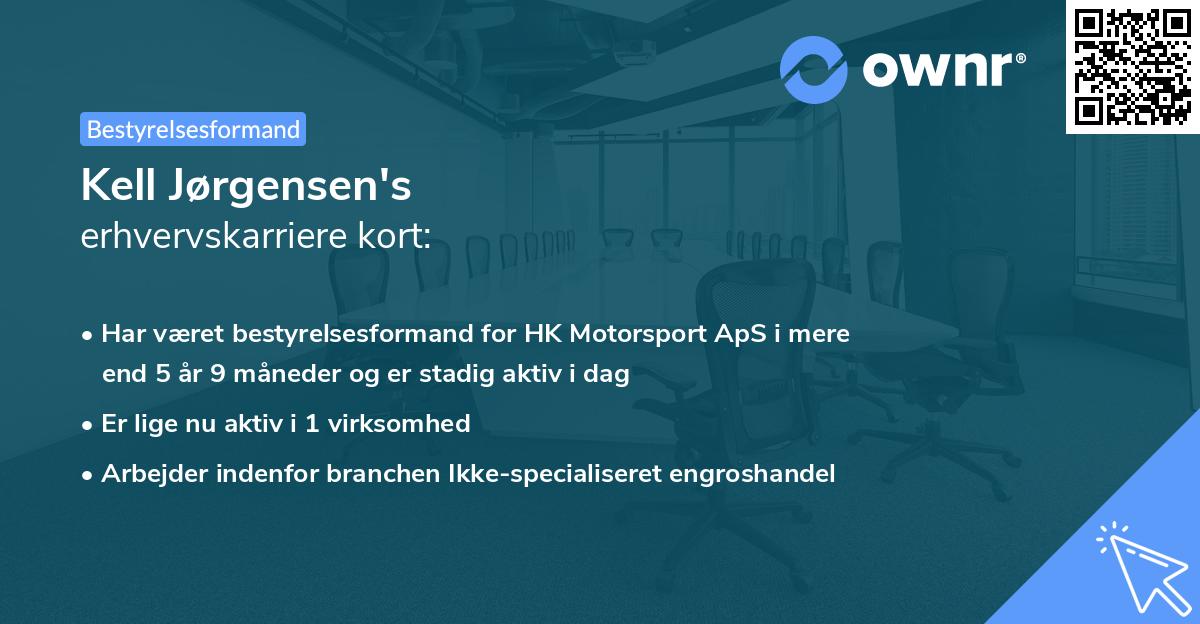 Kell Jørgensen's erhvervskarriere kort
