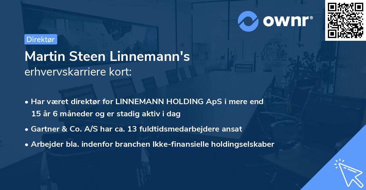 Martin Steen Linnemann's erhvervskarriere kort