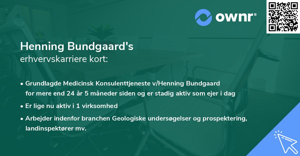 Henning Bundgaard's erhvervskarriere kort