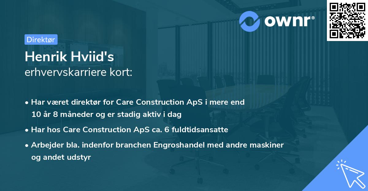 Henrik Hviid's erhvervskarriere kort