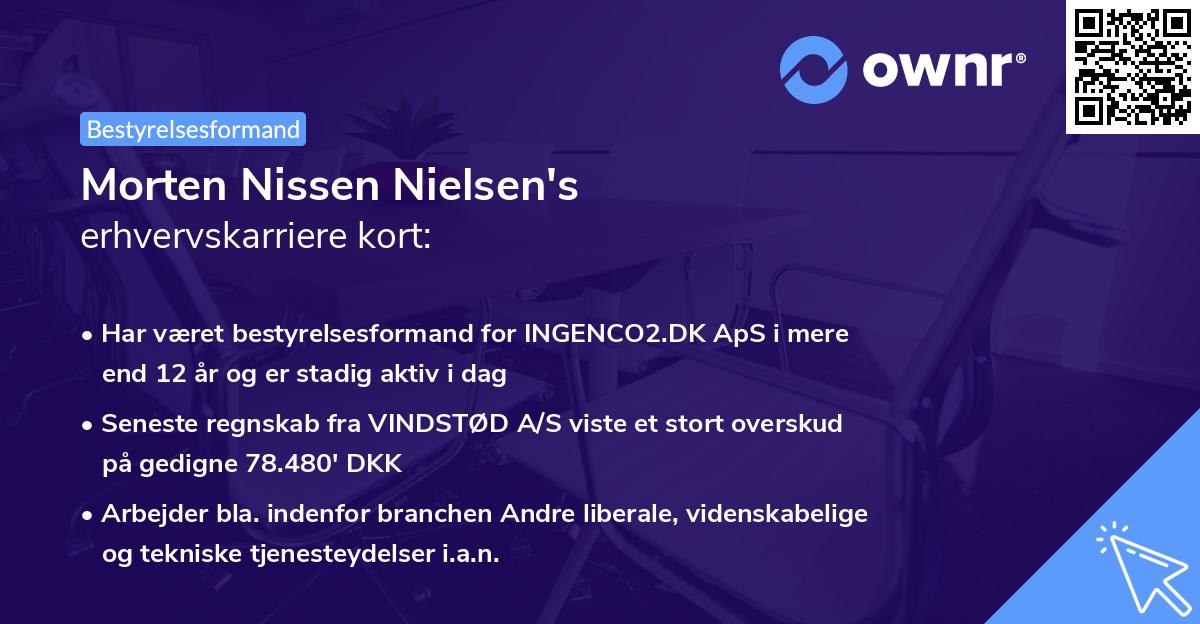 Morten Nissen Nielsen's erhvervskarriere kort