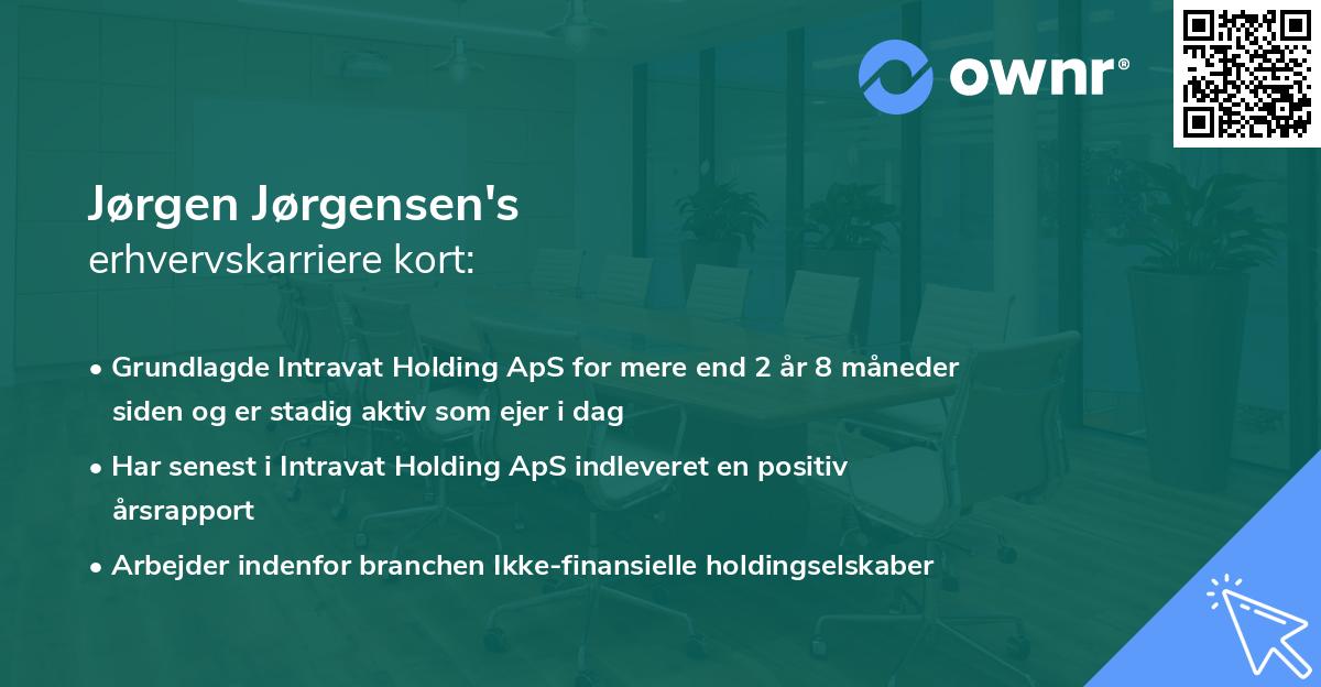 Jørgen Jørgensen's erhvervskarriere kort