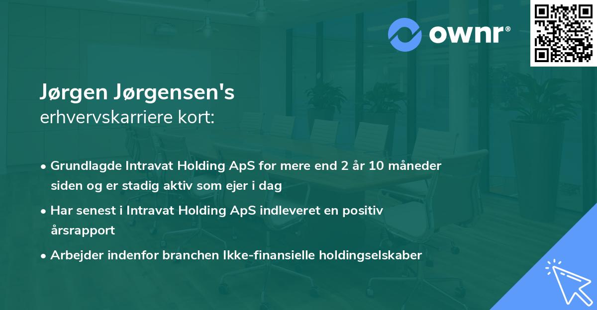 Jørgen Jørgensen's erhvervskarriere kort