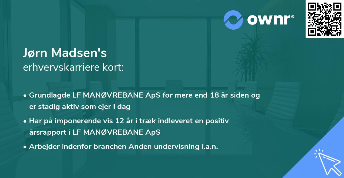 Jørn Madsen's erhvervskarriere kort