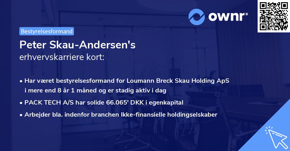 Peter Skau-Andersen's erhvervskarriere kort