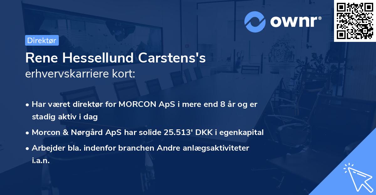 Rene Hessellund Carstens's erhvervskarriere kort