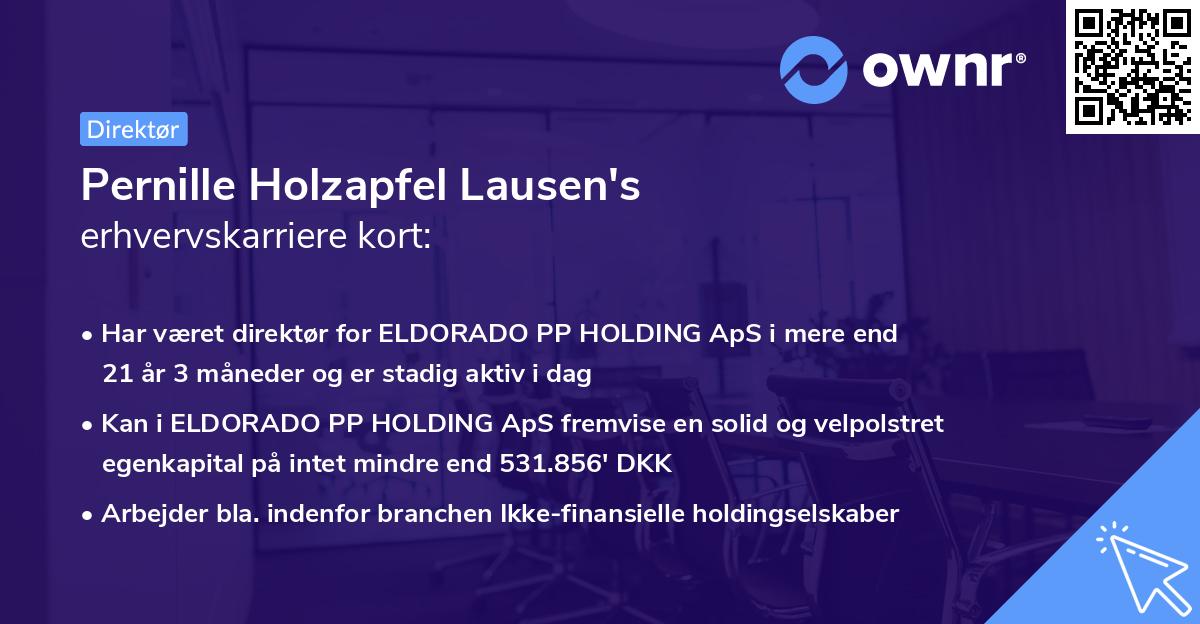 Pernille Holzapfel Lausen's erhvervskarriere kort