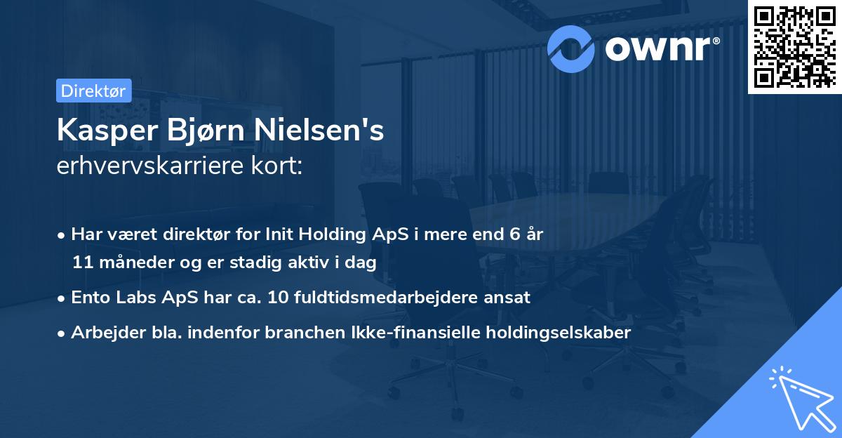 Kasper Bjørn Nielsen's erhvervskarriere kort