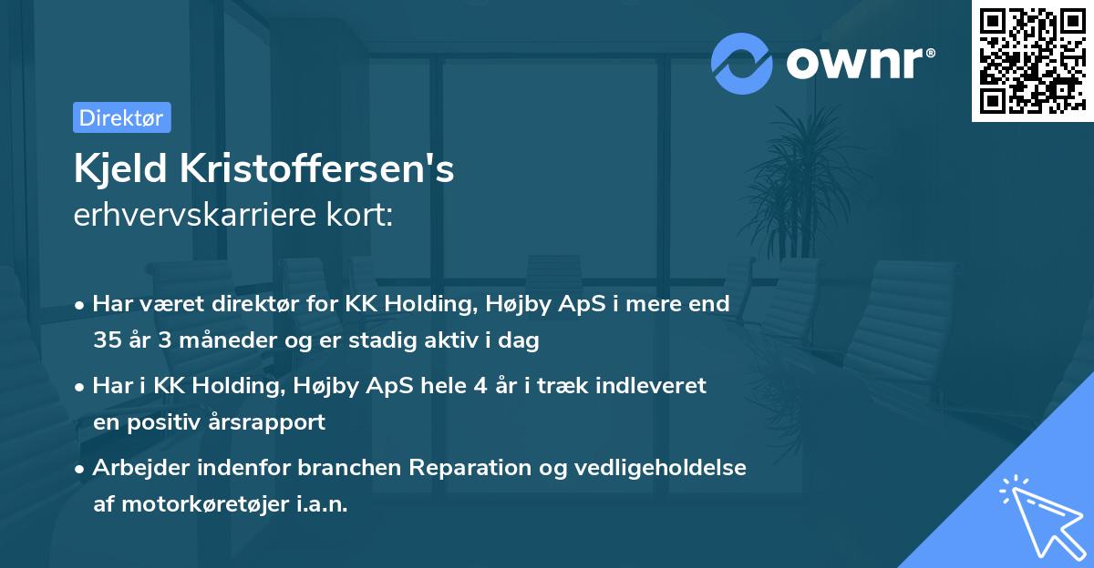 Kjeld Kristoffersen's erhvervskarriere kort