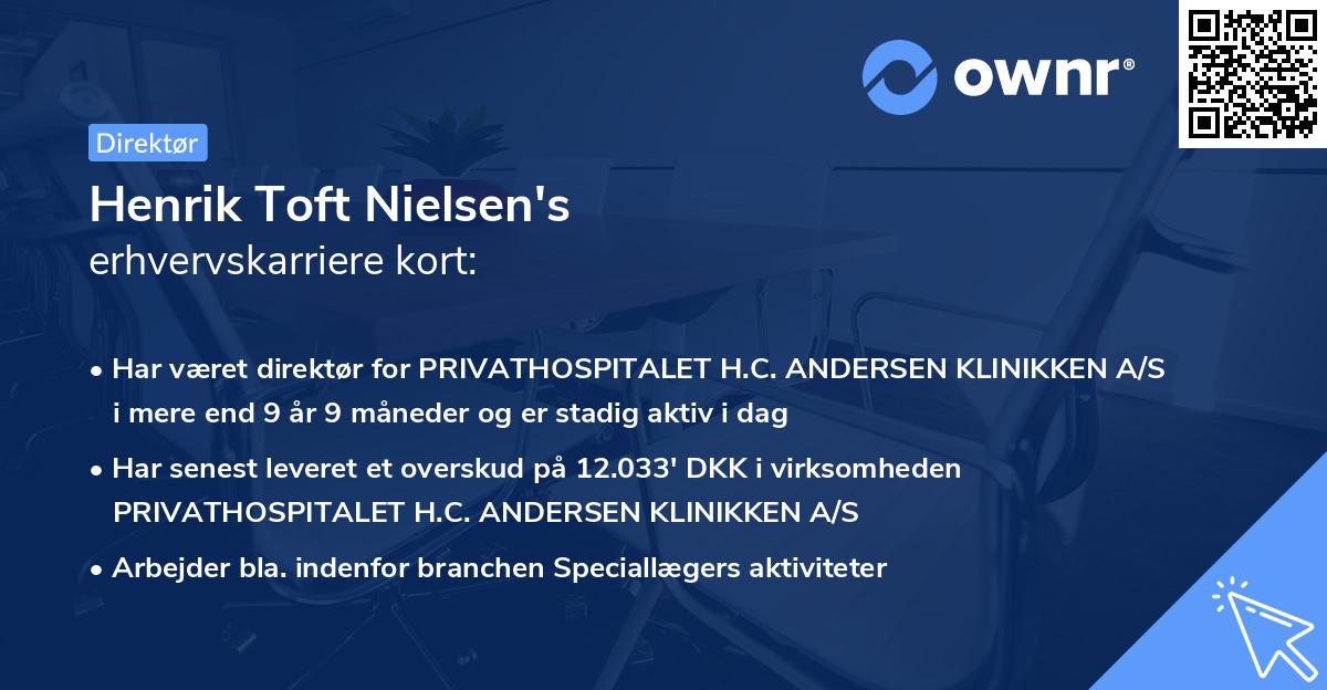 Henrik Toft Nielsen's erhvervskarriere kort