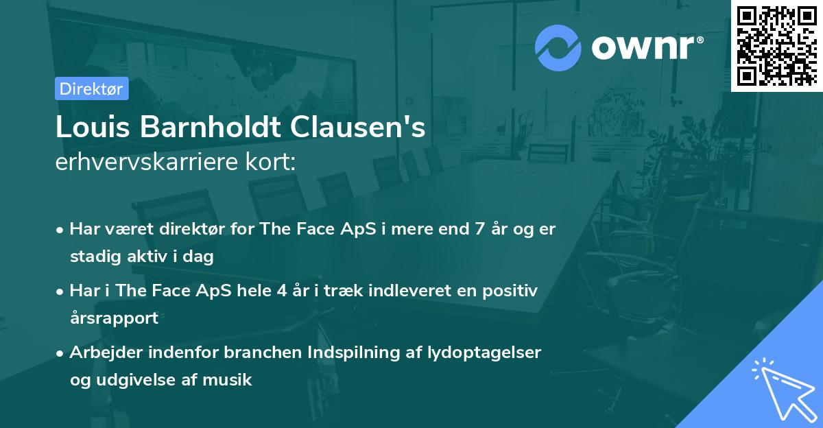 Louis Barnholdt Clausen's erhvervskarriere kort