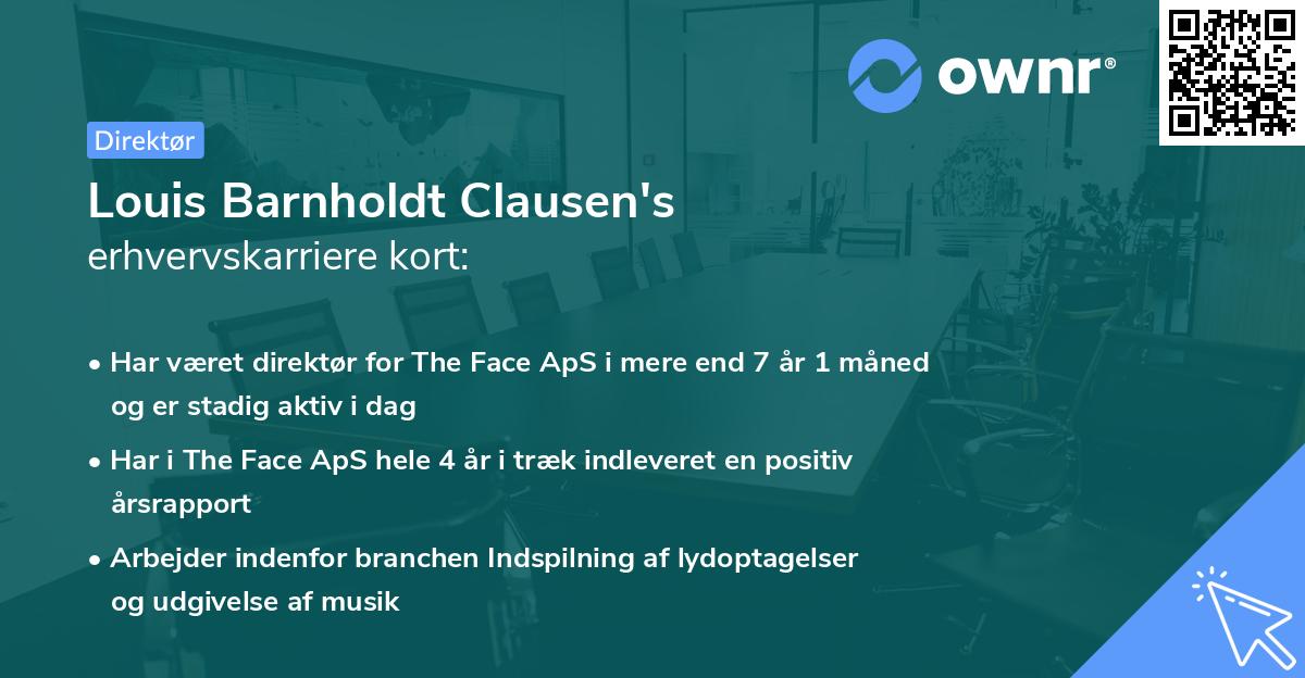 Louis Barnholdt Clausen's erhvervskarriere kort