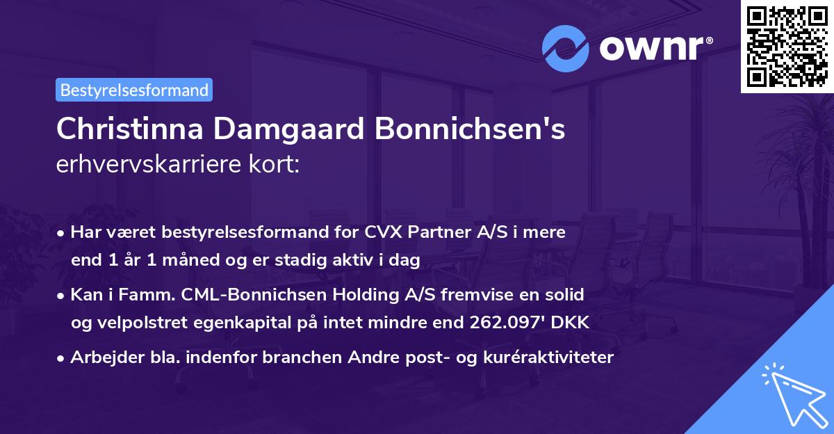 Christinna Damgaard Bonnichsen's erhvervskarriere kort