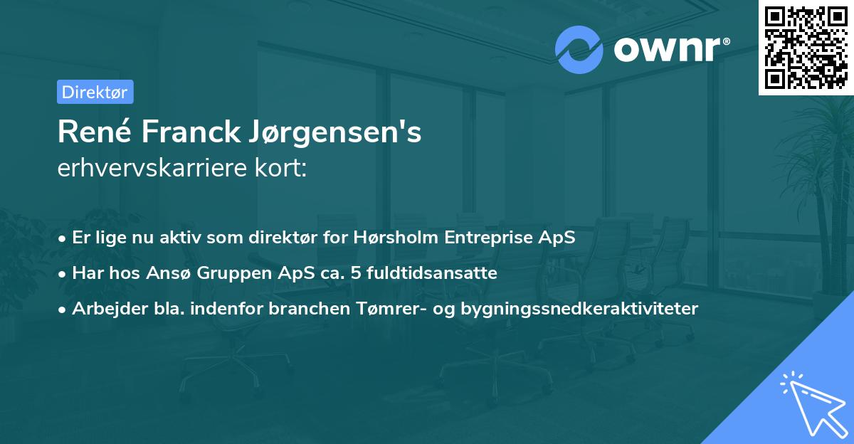 René Franck Jørgensen's erhvervskarriere kort