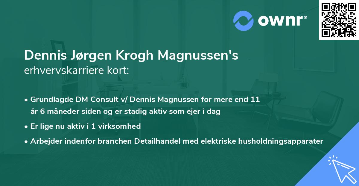 Dennis Jørgen Krogh Magnussen's erhvervskarriere kort