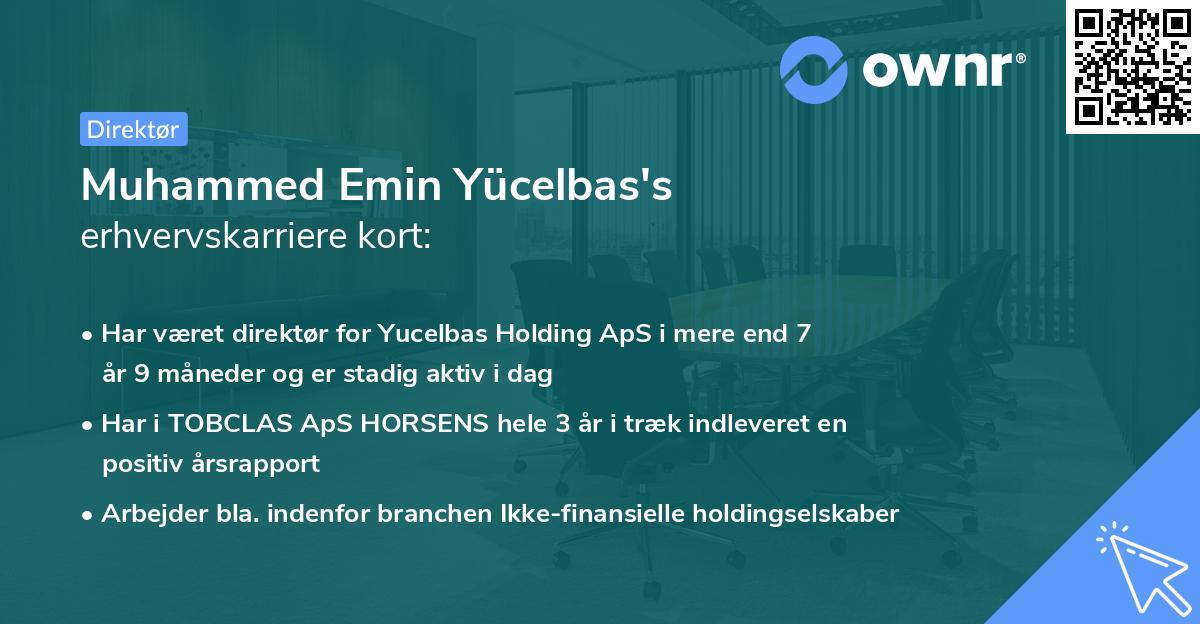 Muhammed Emin Yücelbas's erhvervskarriere kort