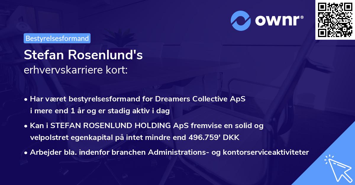 Stefan Rosenlund's erhvervskarriere kort