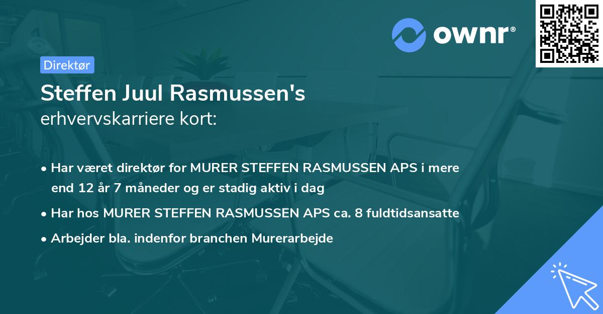 Steffen Juul Rasmussen's erhvervskarriere kort