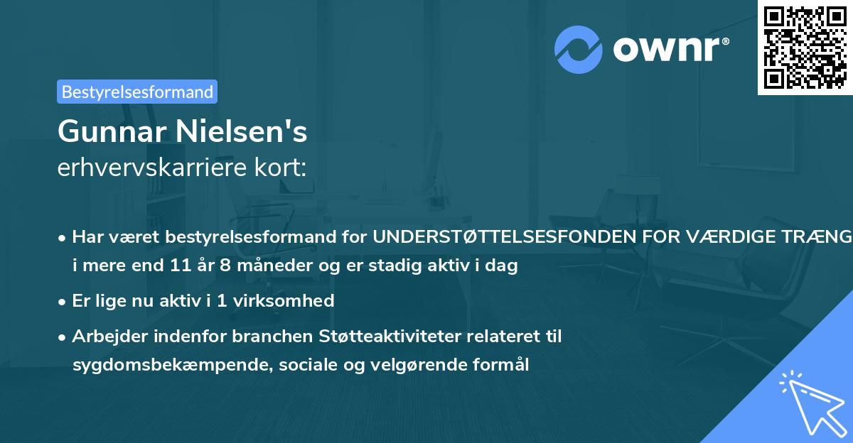 Gunnar Nielsen's erhvervskarriere kort