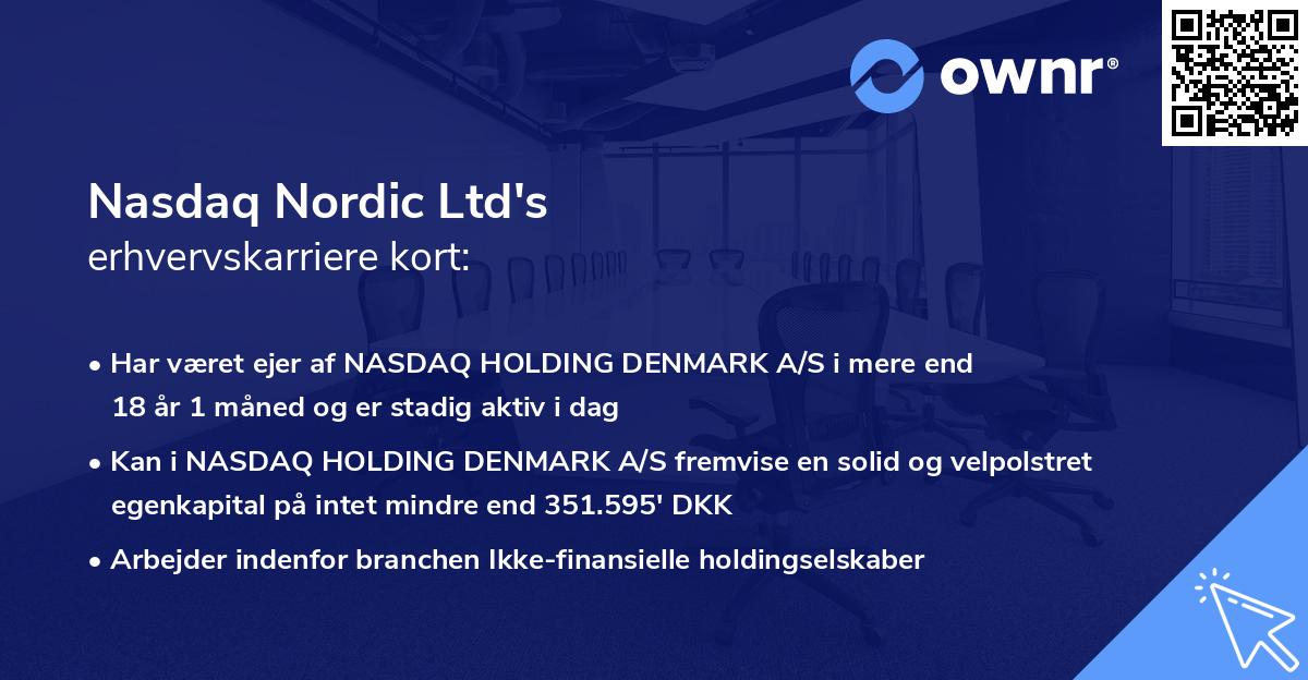 Nasdaq Nordic Ltd's erhvervskarriere kort