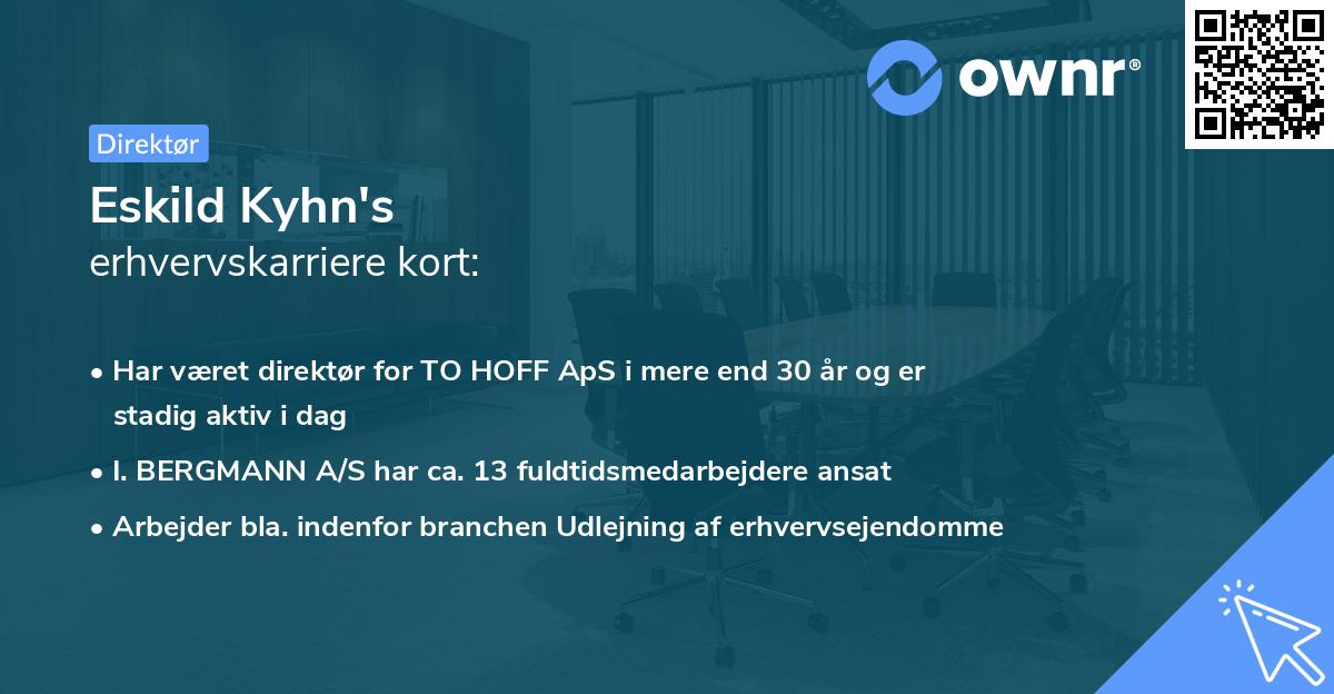 Eskild Kyhn's erhvervskarriere kort