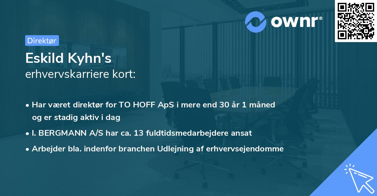 Eskild Kyhn's erhvervskarriere kort