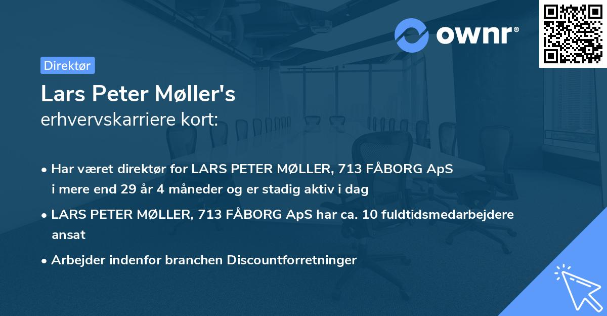 Lars Peter Møller's erhvervskarriere kort