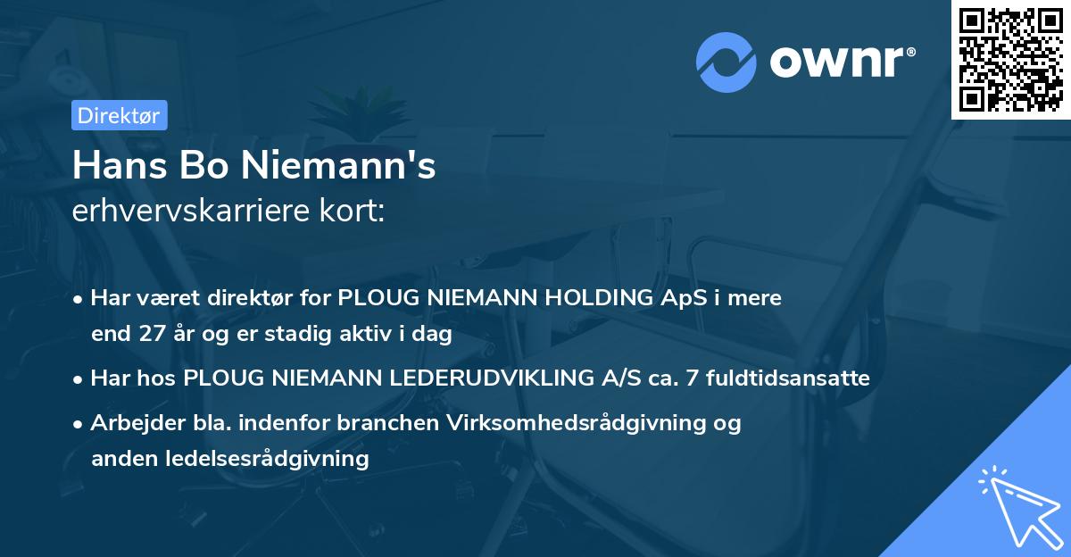 Hans Bo Niemann's erhvervskarriere kort