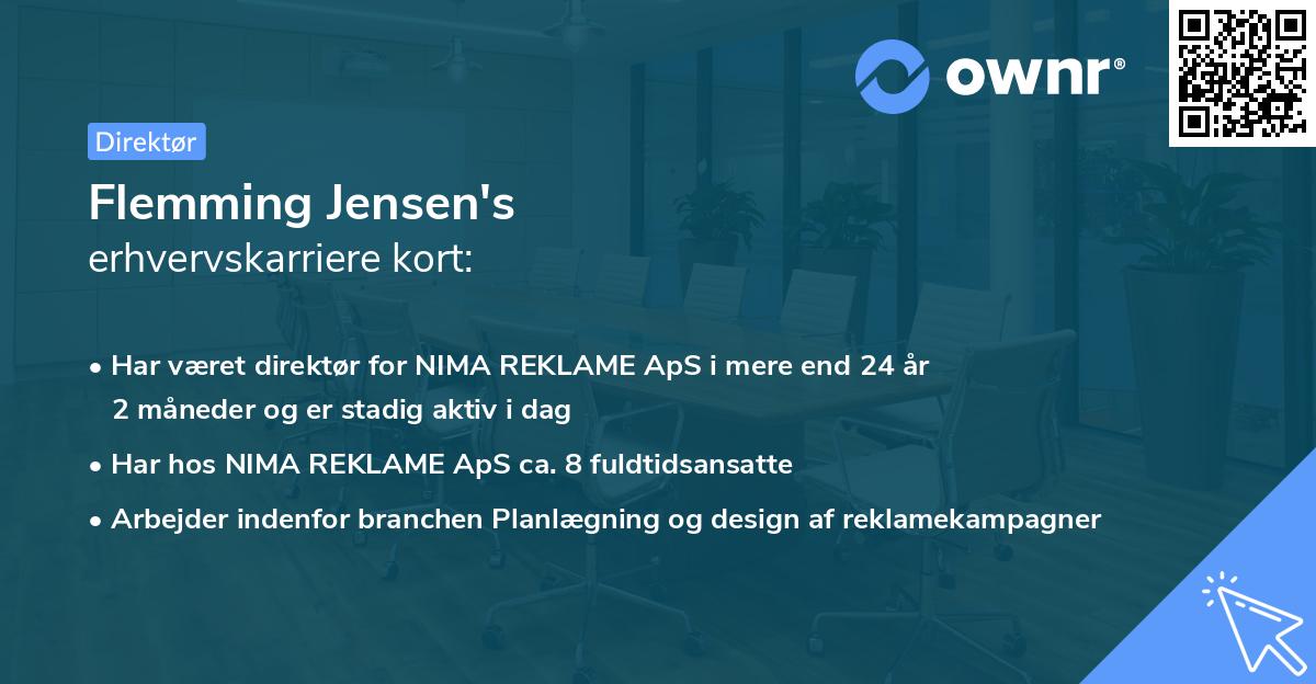 Flemming Jensen's erhvervskarriere kort