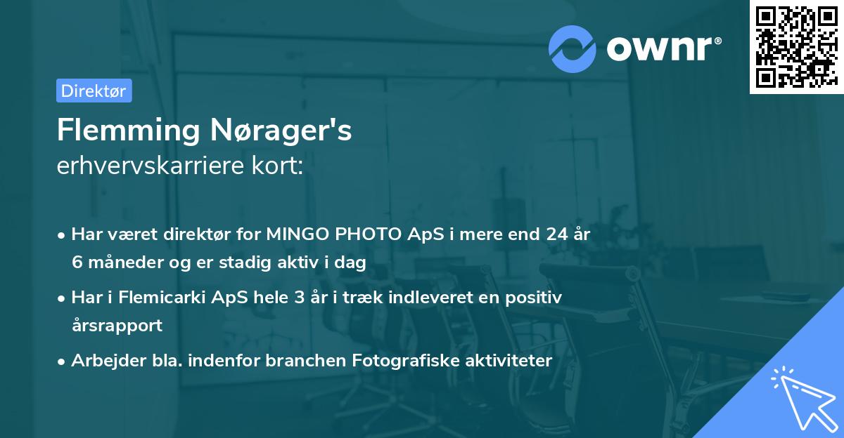 Flemming Nørager's erhvervskarriere kort