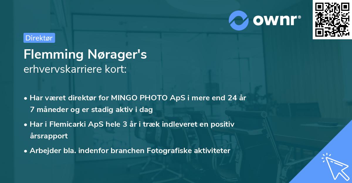 Flemming Nørager's erhvervskarriere kort