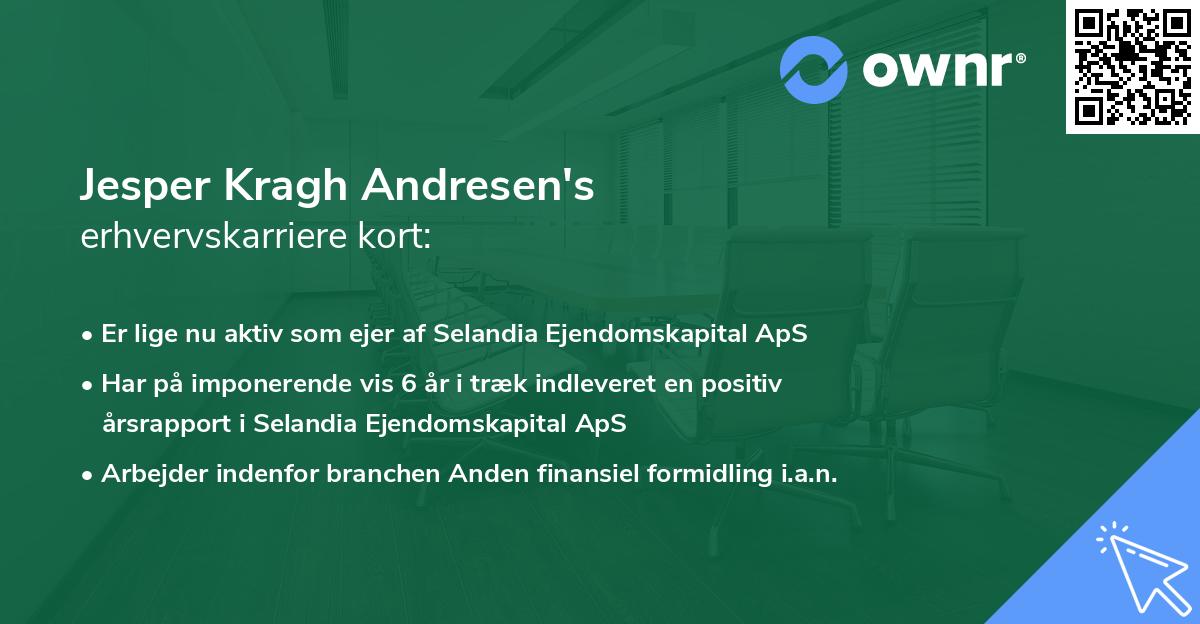 Jesper Kragh Andresen's erhvervskarriere kort